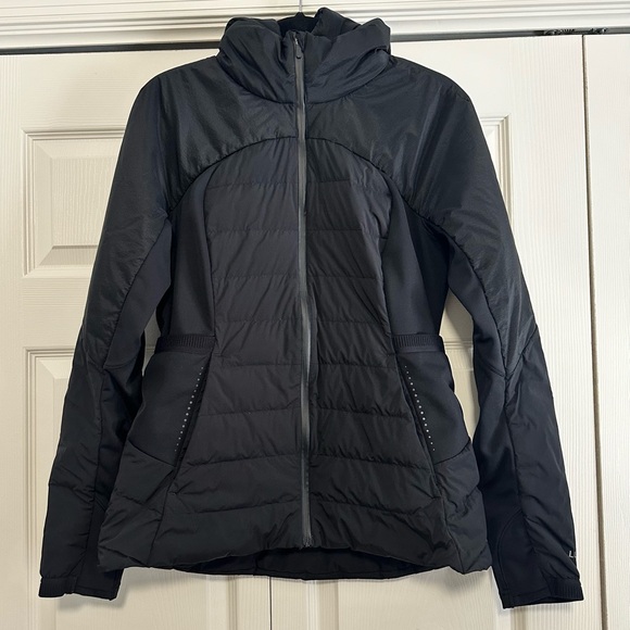 lululemon athletica Jackets & Blazers - Lululemon Down for it All Jacket Coat in Black Size 12 EUC